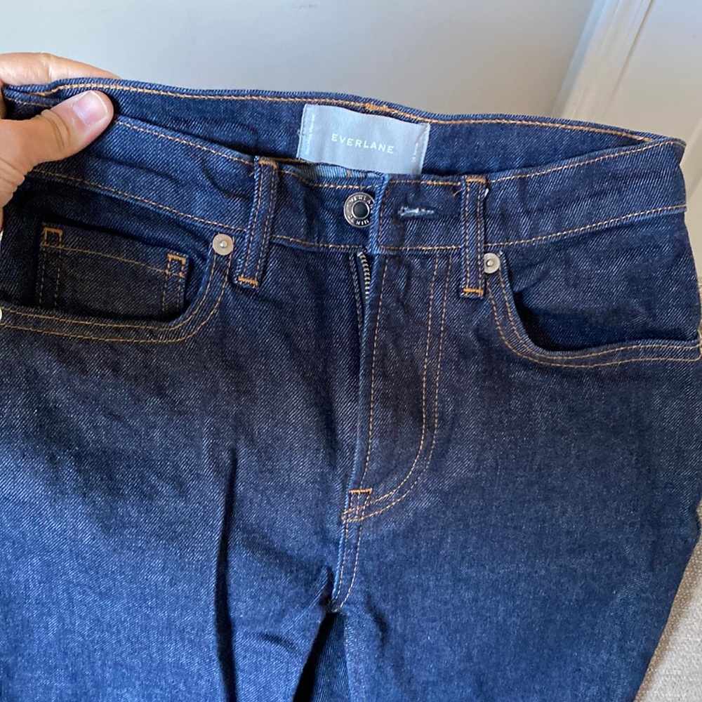 Like new Everlane ankle 24” dark wash